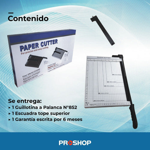 Cizalla Guillotina Palanca Corta Papel Trimmer A4 32cm 2019 7