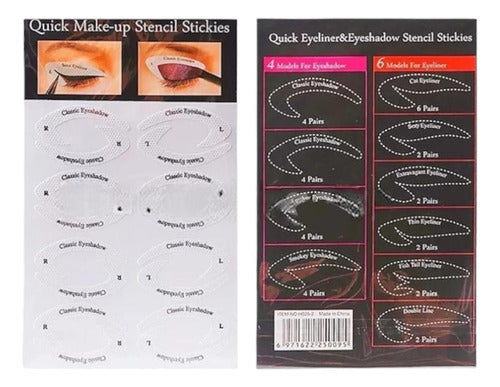 Beautiful Regalos 4 Stencil Plates for Eye Makeup & Shadow Application 0