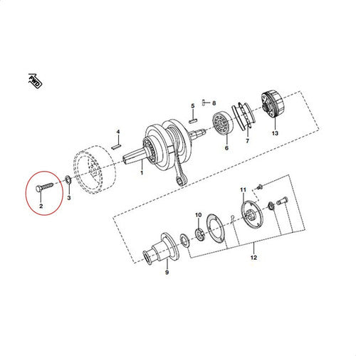 Bajaj Tornillo Tapa Encendido Avenger 220 2015 Original DH101396 1