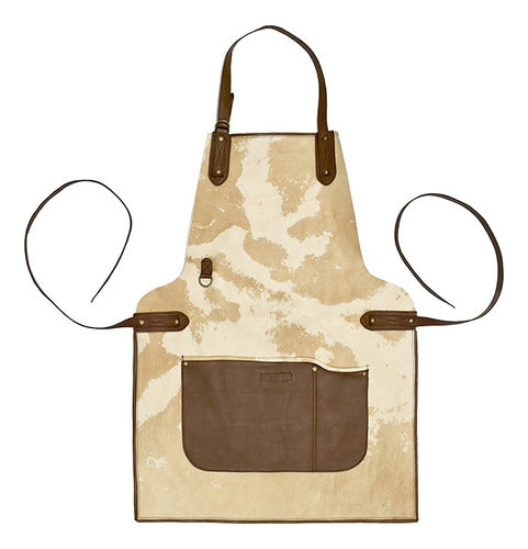 Leder HD Premium Natural Cowhide Grill Apron 0