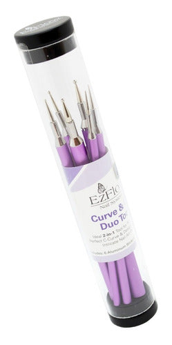 EzFlow Curve & Dot Duo Tools Nail Art Decoration Dooting Kit 1