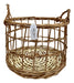 Wicker Firewood Basket Plant Pot Holder with Handle - Home Decor Offer 0