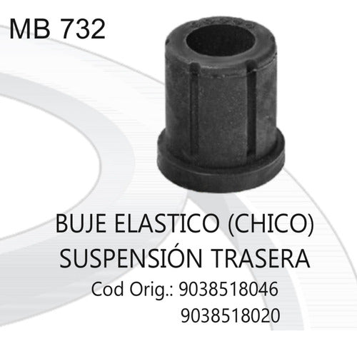 Generic Toyota Hilux SR 5 4x4 97/04 Rear Suspension Leaf Bushing 1