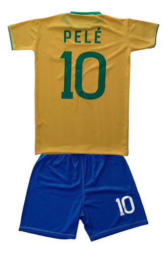 BRAZIL Pele 1970 Kids T-Shirt + Shorts 3