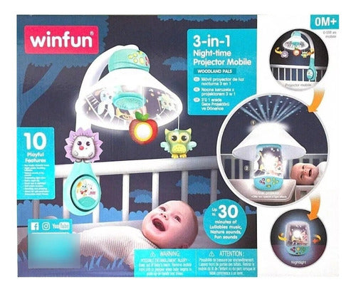 3-in-1 Baby Crib Mobile Projector by Winfun Code 720005 0