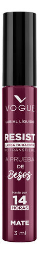 Labial Liquido Vogue Resist Vive 1