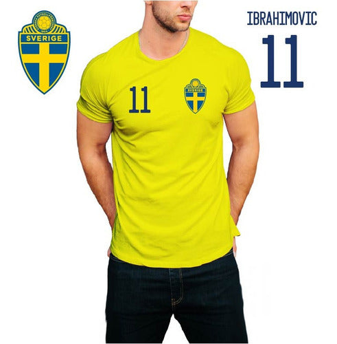 Sweden Cotton Fan T-shirts 11 Ibrahimovic 0