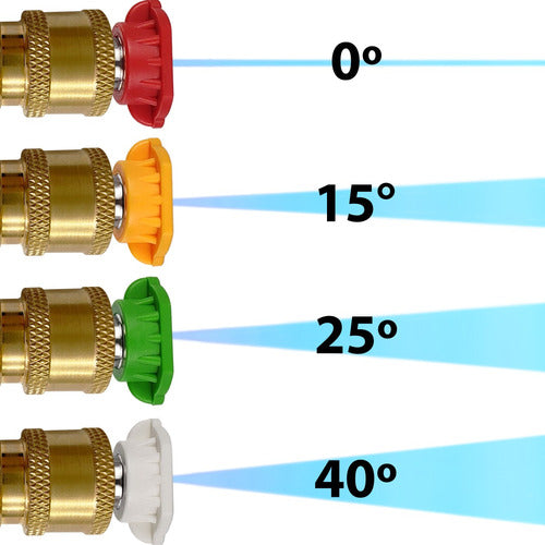 04 Bicos Coloridos Engate Rápido Compatível Karcher 300 2