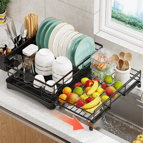 Generic Stainless Steel Expandable Dish Drying Rack 1 Level 1