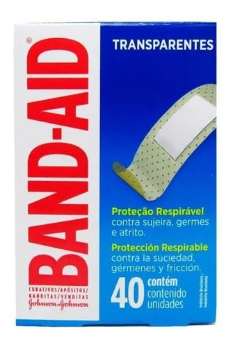 Johnson & Johnson Band-Aid Kit X3 Curitas Banditas Transparentes 40u 1