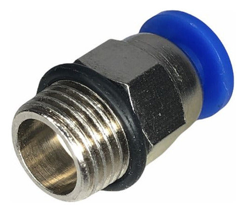 Conector Engate Rápido Tubo Pu 4mm X Rosca 1/4 Bsp - (4 Pçs) 2