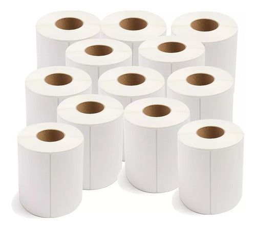 Care For Life 12 Rolls of 100x190mm Die-Cut Thermal Labels 0