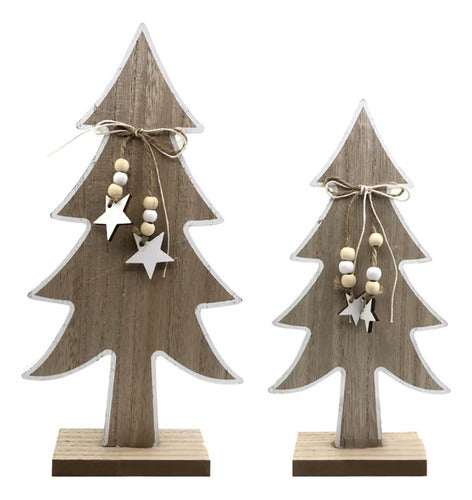 Generic Rustic Christmas Tree Set - 25-31 cm - Magical Universe 0