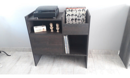 Vinyl Record Player and Albums Table Furniture with Shelf In Stock 28