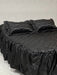 Quilted 2-Seat Satin Bedspread + 2 Filled Pillows 26