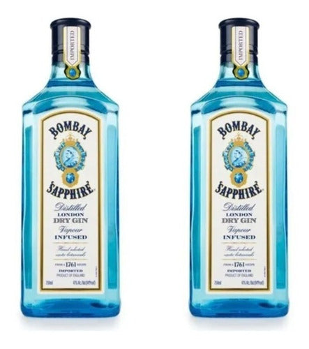 Gin Bombay Sapphire  750 Ml  X 2 Botellas Pack 0