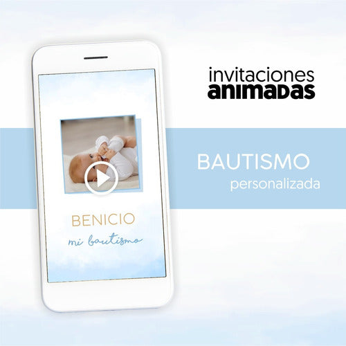 Digital Baptism Video Invitation | Boy 0
