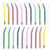 10 Metal Spring Colorful Straws with Choice 6