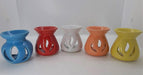 Ceramic Carved Candle and Incense Burner - Sacred Flame 2