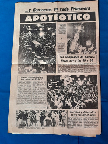 Peñarol Campeón De América 1982 El Diario 1