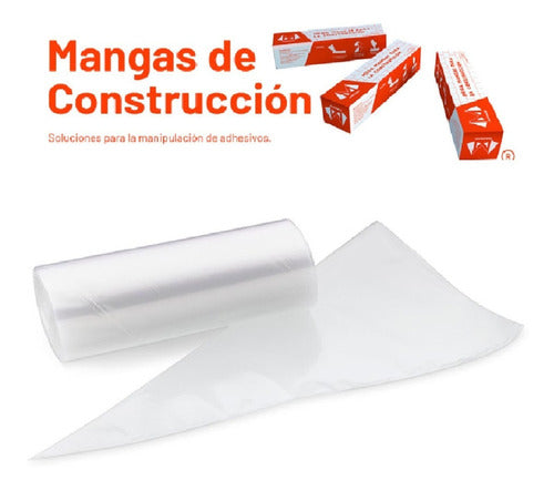 Mangas Para La Construccion Descartables Rollo 28x50cm X20un 2