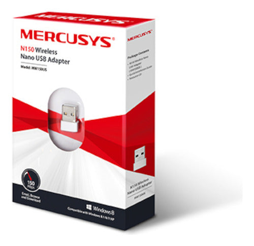 Mini Adaptador Wi-fi Usb Mercusys Mw150us - Tecnobox 1