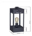 Electric Standing Lantern Fanal 1 LED Light 43.5 cm Oxidized Copper 1