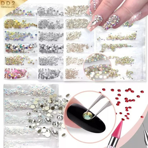 DD2 Strass Crystals 3D Stones for Nail Decoration Nail Art 3