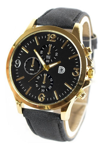 Reloj Pulsera De Cuero Para Hombre, Modelo Oslom, Oferta! 0