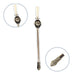 Nickel-Plated Bronze Straw with Pendant and Spring - Pack of 12 1