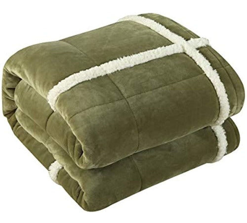 Chic Hogar Chloe Visón Sherpa Forrado Comforter 3 Piezas Rei 0