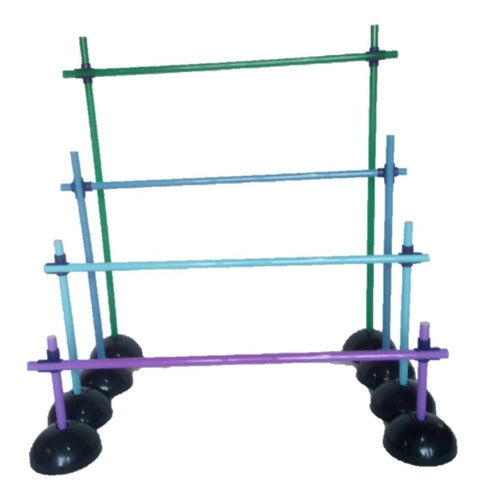 New Plast Adjustable Hurdle Set 30cm 50cm 70cm 1m 3