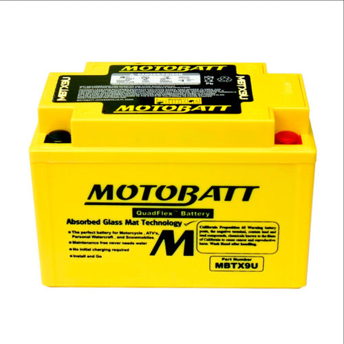 Motobatt Quadflex MBTX9U KTM Duke 390 CC Battery 1