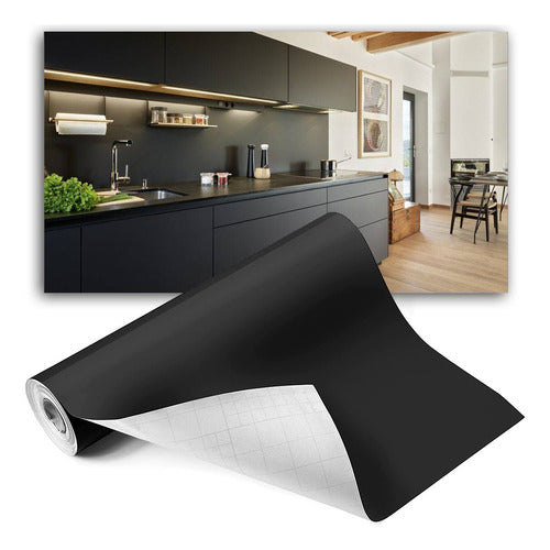 Oracal Black Matte Adhesive Vinyl for Kitchen Decoration (63cm X 7m) 0