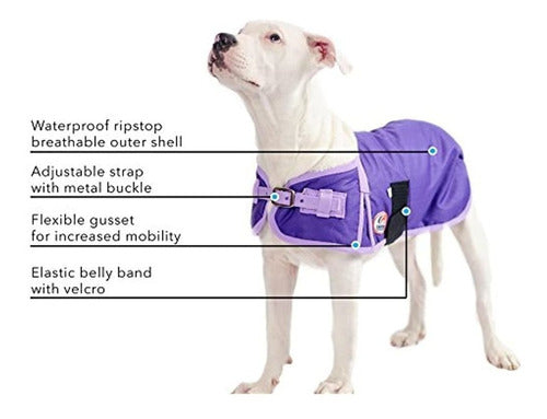 Derby Originals Solid Color 600D Horse-Resistant Waterproof Dog Coat 1