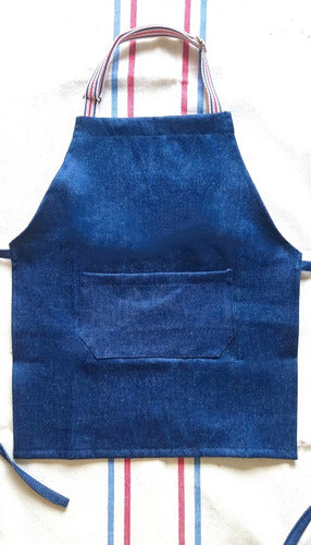 Kids Denim Apron with Adjustable Straps 0