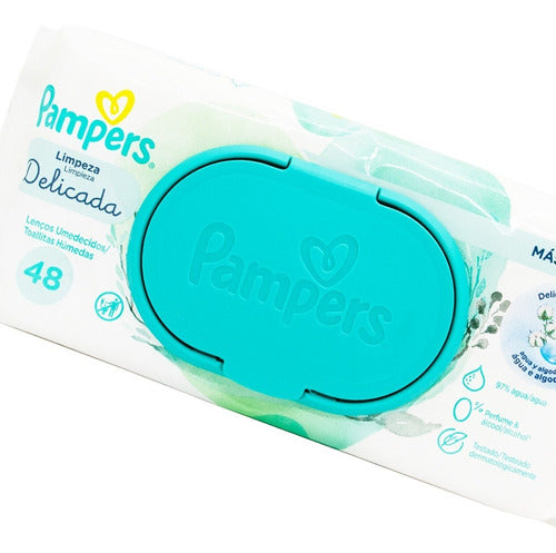 Pampers Kit X6 Gentle Cleaning Wet Wipes 48 Count 5