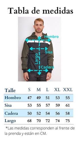 Men's Waterproof Windbreaker Jacket with Hood - Style 726 5