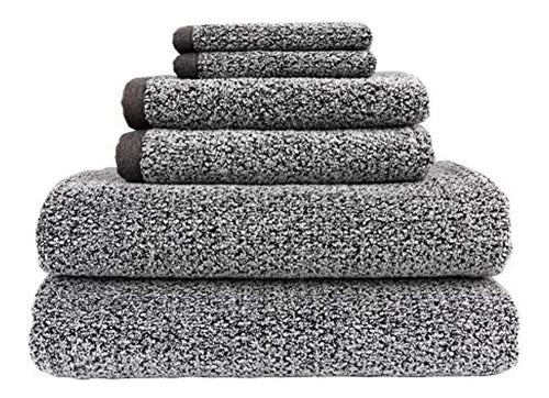 KASVER URUGUAY Everplush Diamond Jacquard Recycled Bath Towel Set 0