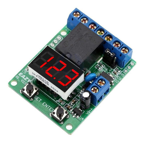 Modulo Control Carga Y Descarga  Dc 12v Relay Timer Bateria 0