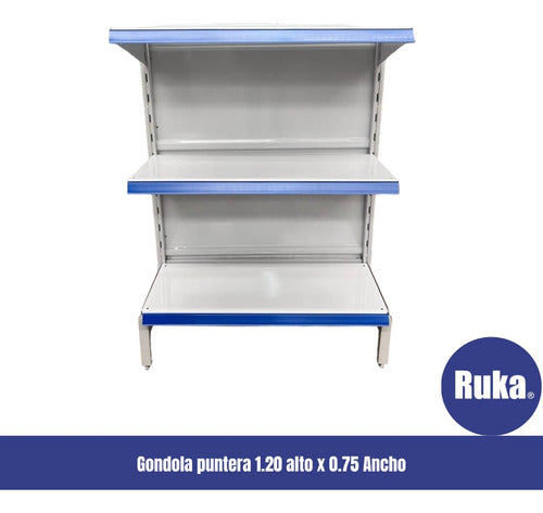 RUKA Gondola Puntera Minimarket / Almacen 1.20mts Alto 1