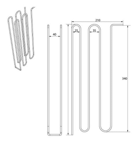 Resistencia Heladera Whirlpool Descongelamiento Wrm37x1 1