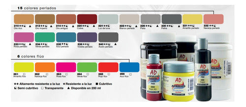 110 Colors Acrylic Paint Set 60ml Each - AD Brand 4