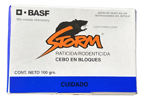 Veneno Mata Ratas Ratones Pastilla Azul - Storm Basf X 100gr 0