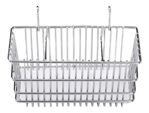 Luperstore Chrome Hanging Silverware Holder for Dish Drainer 2