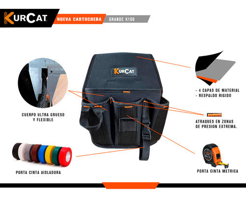 Kurcat Tool Holder Pouch with Belt 1