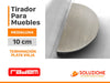 Tirador Mueble Medialuna Radem Plata Vieja Calidad Premium 1