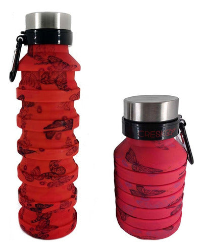 Cresko Silicone Foldable Sports Bottle with Screw Cap 500 Ml 0