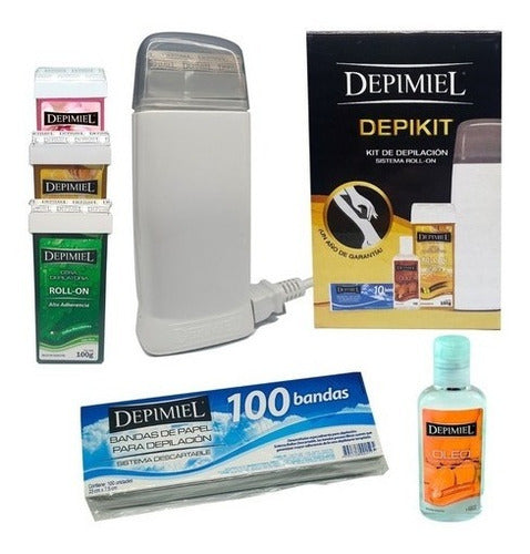 Depimiel Depikit Melting Kit + 3 Roll-On Wax 100 Bands 0