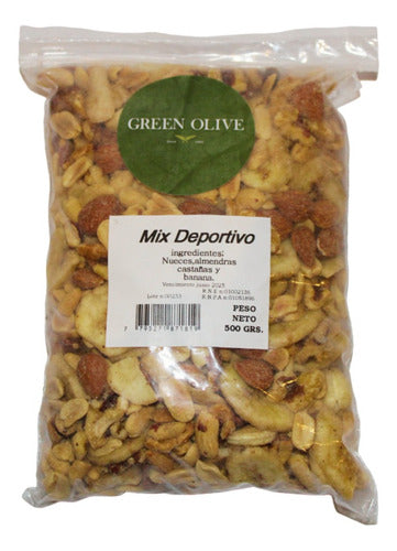 Mixed Sports Nut Mix 500g by Green Olive 0